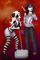 Ariana & Arian Halloween 2023 by AlbinoRayneDeer