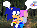 Evelin and Sonic sad by EvelinTheHedgehog