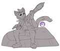 Sword polishing (COMMISSION) by HyperChibiAbsol