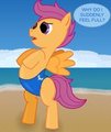 Changeling Scootaloo Swimsuit Edition