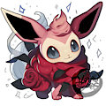 Rose Eevee | Pokemon Adopt (OPEN) by Haretu