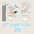 These stickers are also available owO! 🍼 by Tanukeart