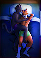 Late night cuddles by Tabascomilk