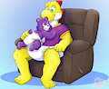 Care Bear Chair Snuggles BY Razz by showtimeyoshi