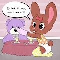Tea Party Bunny -By UniaMoon- by DanielMania123