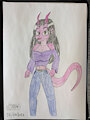 Character Dragoness (drawing) by Jeremythedragon