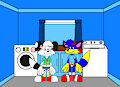 Nelson and Alex in the Laundry by ToonlandianFox2002