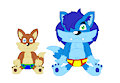 Anthonitecus and Astraligor on Paws Day (Underwear Edition)