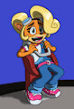 Coco Bandicoot Trapped In A Space Ship Seat (Kumata Commission) by Tho6Who4e2000