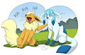 YCH Weirdo Friend - Flareon and Glaceon by fennekfuchs