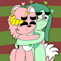 Huggies 🩷💚 by LapisCrowLime