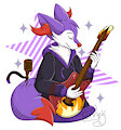 YCH Rock Star - Shiny Braixen by fennekfuchs