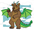 Flying, Fire-Breathing Bear Dragon! by Tahla