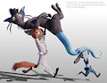 On the Run! by RasterRaccoon