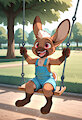 Swinging at the park by Minibit