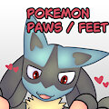 Lucario showing his beans :3 by KinkyPengu