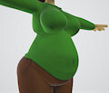 Chloe's Belly in 3D by SeasideLemons