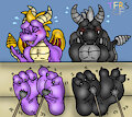 Two Ticklish Spyros by TheRedSkunk