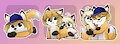 Cute YCH stickers for Miu & KitsuNess^^