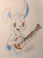 Fan Art: Funny Bunny w/Banjo by Zivrshka