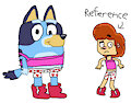 Bluey with Ollie Allen's Pink Camisole and Boxers