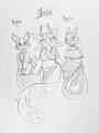 Kobold Maid Trio by eyelexie