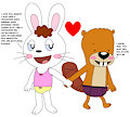 Mimi and Munchy falling in love in their underwear by pingguolover