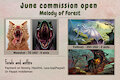 June commission open! by MelodyOfForest