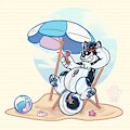 🏖️ Beach Day Pooltoy YCH for TrebleHusky🏖️