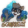 Squirrelly Badge