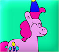 pinkie pie with party hat