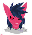 Angy Pink Tabby - By RachelTheFictionkin
