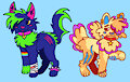 two of my old ocs by oatsyboatsy
