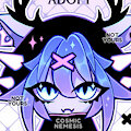 ✦ Goth Deer - ADOPT - CLOSED  ✦ by CosmicNemesis09