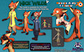 Nick Wilde 3D Model 🦊REMAKE🦊 by RasterRaccoon