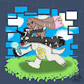 Lori and Gabumon by VanillaRoad