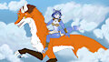 The Dragon and Rider by WereFox