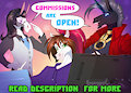 Flat color commissions are OPEN! by SunnyWay
