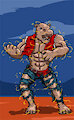 Terry Bogard become Hippopotamus TF stage 4 by WhiteGuardian