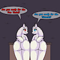 Two Toriel by AlphabetABC