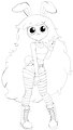 my first new pic of Bunnie's redesign by KINGandQUEENofEPIOKS