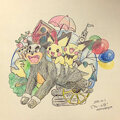 Houndour and Pichu bros