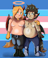 Two transmen: Happy Pride Month! by HamsterGirlTheHamster