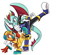 Cinder and Dulcy high kick
