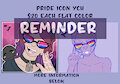 Pride Icon - YCH Reminder by ShadeofRae