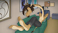 Wallpaper: Giraffe on the Couch (1/3 SFW) by Farel