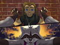 Raccoon Mischief in Store