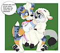 Shepherd dog and ewe by Loupy