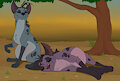Hyena Mother's to Be by madaraoluv2