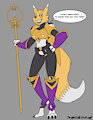 Renamon Wearing Her Sakuyamon Outfit